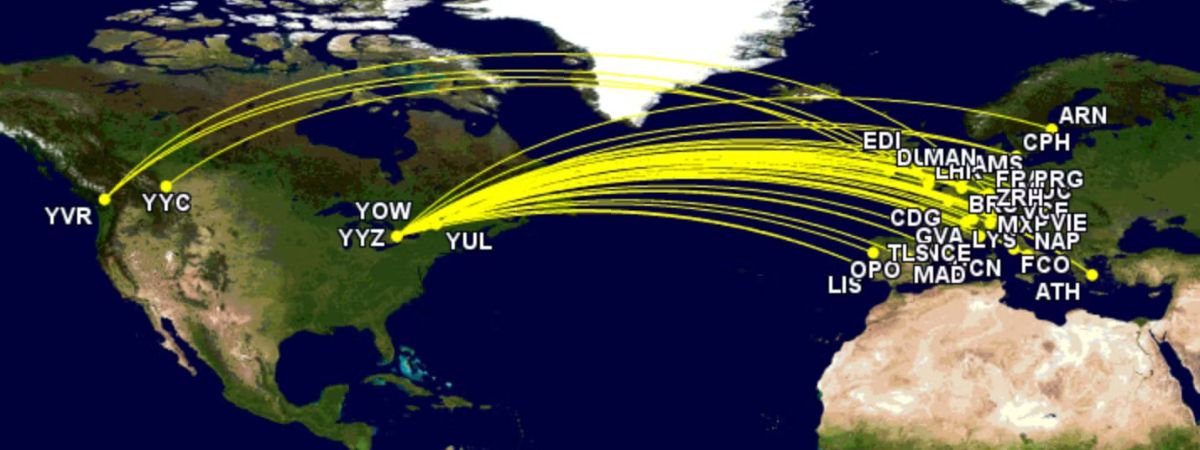 Explore the Air Canada Transatlantic Routes in June 2025